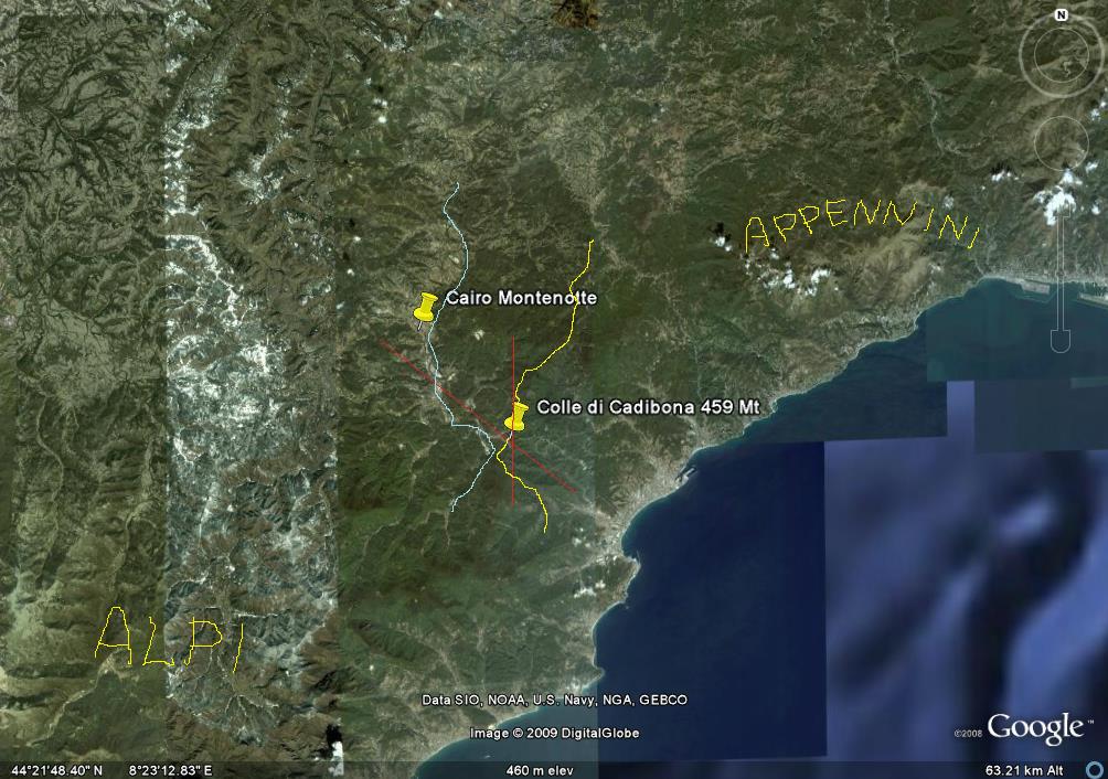 Confine tra Alpi ed Appennini